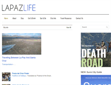 Tablet Screenshot of lapazlife.com